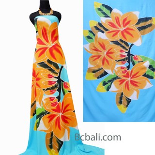 blue rayon sarongs handpainting made in bali